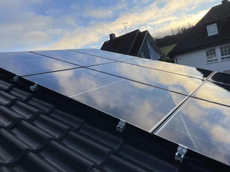Photovoltaikanlage auf einem Hausdach